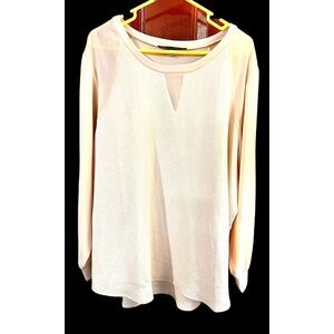 Women’s Rose & Olive Elegant Long Sleeve ~ Size 2X